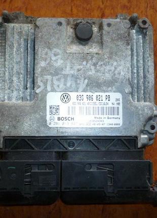 Блок управления двигателем эбу volkswagen 03g906021pb
