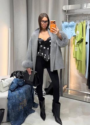 Пальто оверсайз черное 10