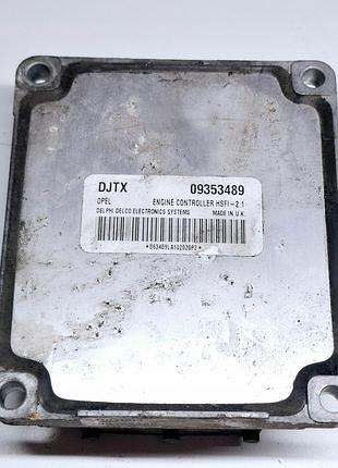 Блок управления двигателем эбу opel astra ii zafra a vectra b 1.6 09353489 dpab