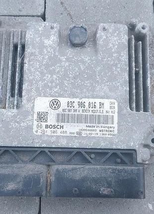 Блок управления двигателем эбу volkswagen golf vi 5k0 1.4 tsi 03c906016bm 0261s06488