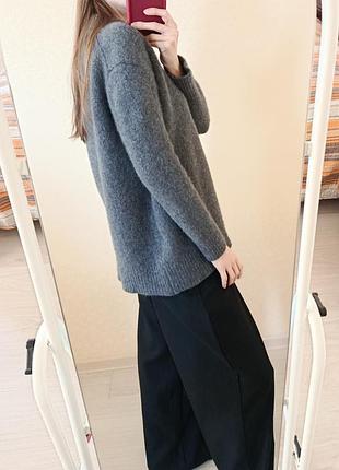 Теплый кашемировый свитер zara 2