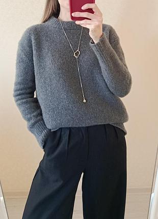 Теплый кашемировый свитер zara 3