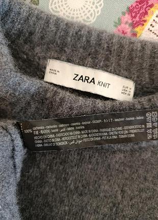 Теплый кашемировый свитер zara 7