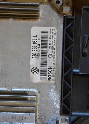 Блок управления двигателем эбу bosch 03c906056l 2