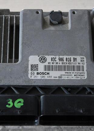Блок управління двигуном ебу volkswagen 03c906016bm 0261s06488