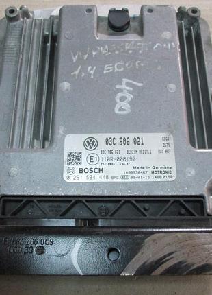 Блок управления двигателем эбу volkswagen cdga 03c906021 0261s04448
