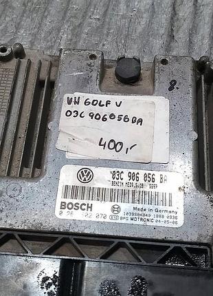 Блок управління двигуном ебу volkswagen golf v 03c906056ba 0261s02070 1.6 fsi