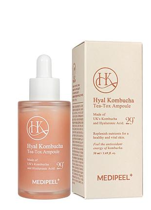Сыворотка для лица medi-peel hyal kombucha tea-tox ampoule с комбучей 50 мл