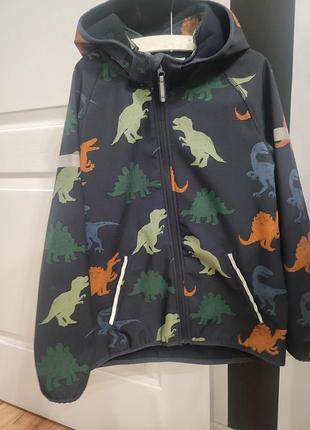 Крутая куртка h&amp;m с динозаврами 9-10 лет