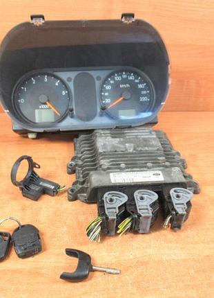 Блок управления двигателем эбу ний комплект ford fusion 1.4 tdci 2n1a12a650ag