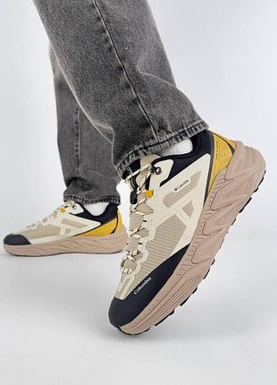 Мужские кроссовки columbia vibram mega grip beige black