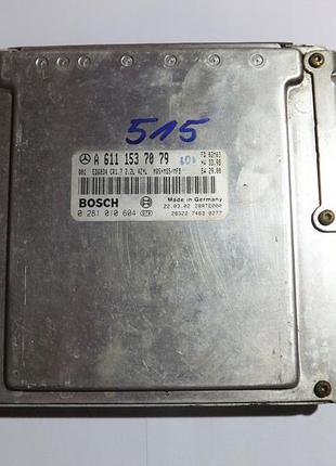 Блок управления двигателем эбу а mercedes-benz a6111537079 0281010604 0277