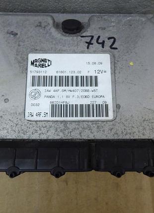 Блок управления двигателем эбу fiat panda 1.1 51793112 6160112302