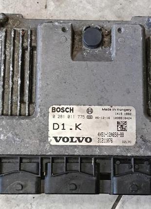 Блок управления двигателем эбу volvo c30 1.6d 4n51-12a650-bb 0281011775