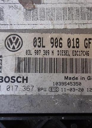 Блок управления двигателем эбу scirocco golf vi leon ii 2.0 tdi cfh 03l906018gf 2