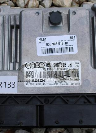 Блок управления двигателем эбу audi 03l906018jh 0281018458