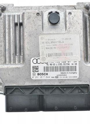 Блок управления двигателем эбу audi a5 a6 q5 2.0 03l906018jl 0281017644
