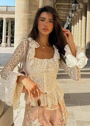 Кружевная женская блузка 🎀 4