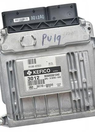 Блок управления двигателем эбу hyundai 39110-02dd0 9030933012a0
