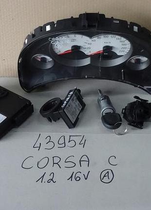 Блок управления двигателем эбу opel corsa c 1.2 16v start kit 0261206074