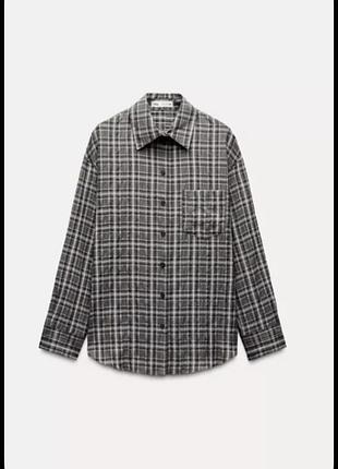 Сорочка в клітинку zara 3