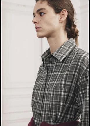 Сорочка в клітинку zara 2