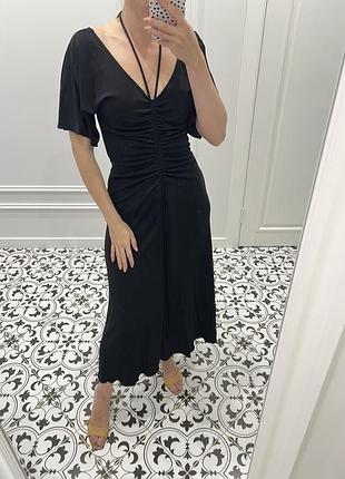 Жіноча вечірня сукня mango x victoria beckham чорна розмір m