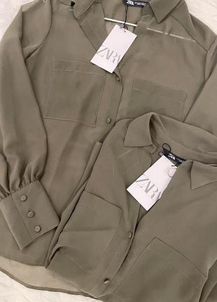 Сорочка блуза zara 6