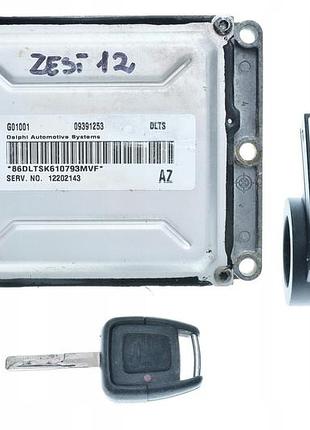 Блок управления двигателем эбу dlkl opel 09391253