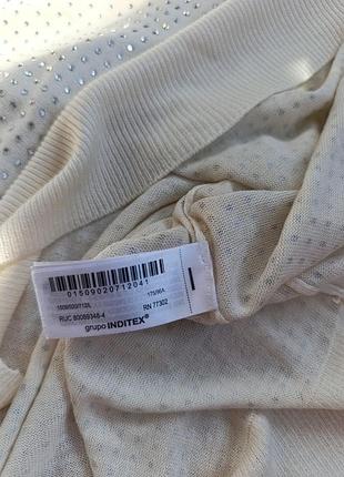 Кофта, кофточка в камінчики zara 6