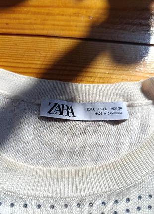 Кофта, кофточка в камінчики zara 8