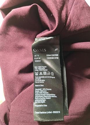 Бордовое платье миди oasis 6