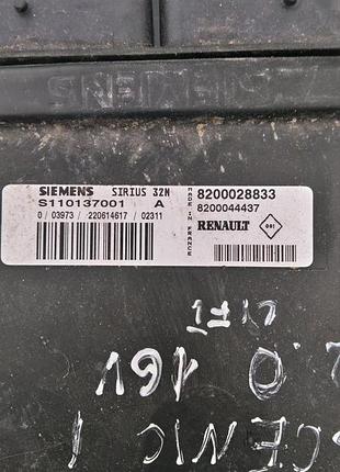 Блок управления двигателем эбу renault 1.6 s110137001 без іммо! 8200069303