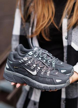 Р.37-41 кросівки nike p-6000 gore-tex grey white nk382