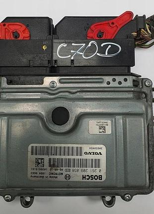 Блок управления двигателем эбу volvo c70 ii 2.5 t 0261209038 30650454