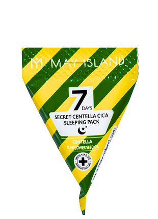 Ночная маска для лица may island 7 days secret centella cica успокаивающая 5 гр