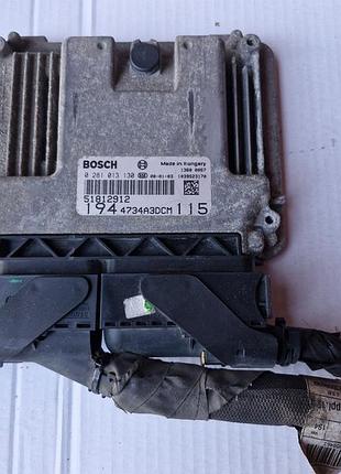 Блок управління двигуном ебу fiat croma 1.9 51812912 0281013130