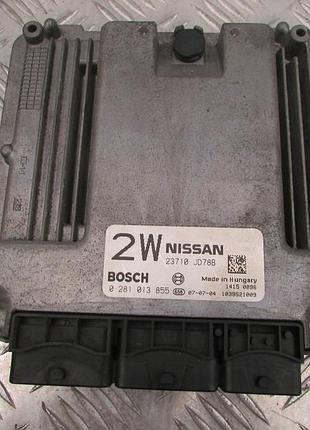 Блок управления двигателем эбу 0281013855 23710jd78b 2.0dci nissan j10|nissan qashqai j10