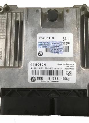 Блок управления двигателем эбу bmw mini cooper 8583423 0281031394