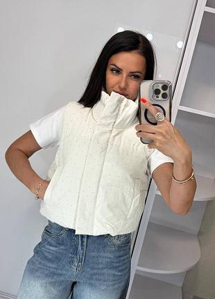 Жилетка зі стразами
