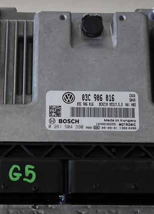 Блок управления двигателем эбу volkswagen golf 6 vi 08-13r 1.4 tsi cax engine 03c906016 0261s04390