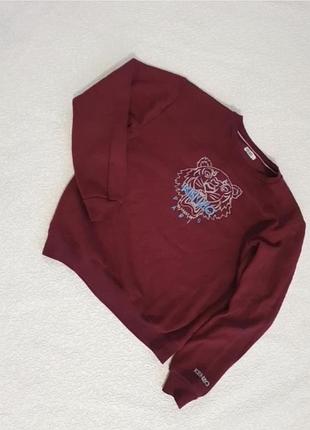 Бордовый свитшот kenzo, р.л, 2