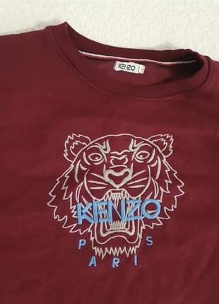 Бордовый свитшот kenzo, р.л, 3