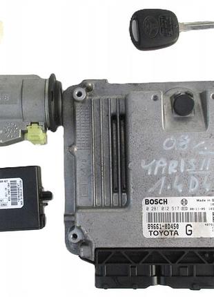 Блок управления двигателем эбу комплект запалювання yaris ii 1.4 d4d 89661-0d450