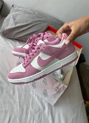 Nike dunk low pink white 3