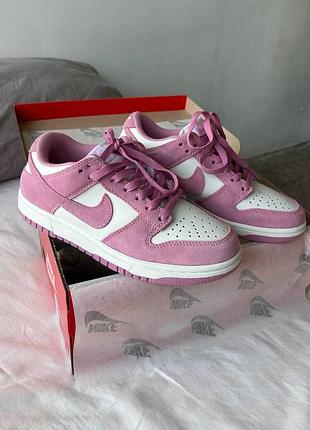 Nike dunk low pink white 4