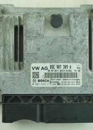 Блок управления двигателем эбу volkswagen skoda seat audi 05e907309a