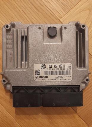 Блок управління двигуном ебу volkswagen passat b7 2.0 tdi 03l907309n