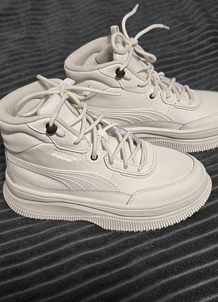 Ботинки, высокие кожаные кроссовки puma