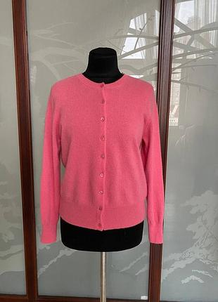 Кашемировый кардиган. кофта на пуговицах autograph 100% cashmere